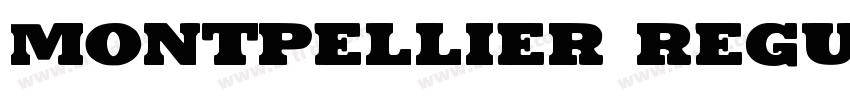 Montpellier Regular字体转换